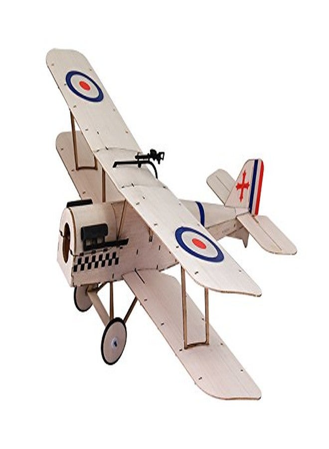 Viloga Micro Balsa Wood Model Airplane SE5A Biplane, 14.8'' Wingspan Laser Cut Unassembled Model Airplanes Kits to Build for Adults, DIY Mini RC Plane for Indoor Fly (KIT+Motor+ESC+Servos) - Image 1